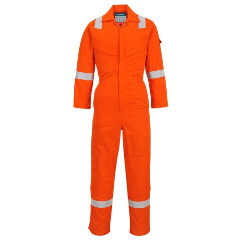 Portwest FR28 Mono ligero ignífugo y antiestático 280g Orange - Talla XXL - Estándar