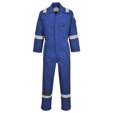 Portwest FR28 Mono ligero ignífugo y antiestático 280g Bleu Royal - Talla XXXL - Estándar