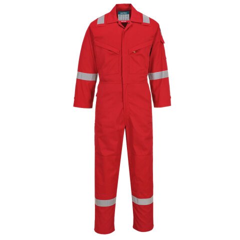 Portwest FR28 Mono ligero ignífugo y antiestático 280g Rouge - Talla XXXL - Estándar