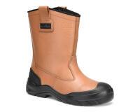 Portwest FT23 Botte Rigger Hiver Cuir Acier S3 CI HI FO SC SR Bronze - Taille 37
