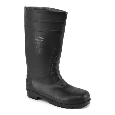 Portwest FW95 Bota Wellington Total Safety S5, Noir - Talla 39