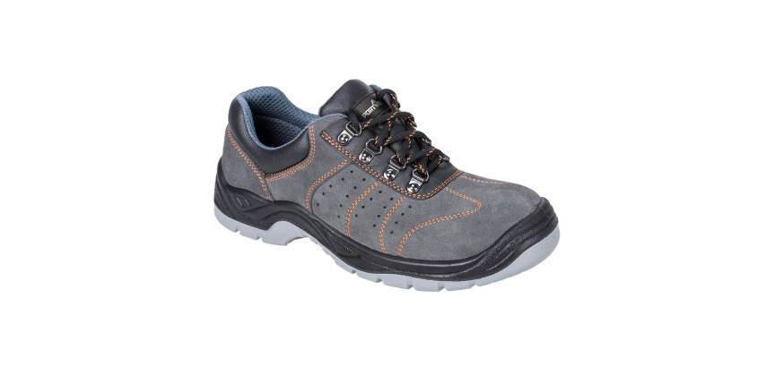 Portwest FW02 Scarpa bassa in pelle scamosciata e acciaio S1P SR FO