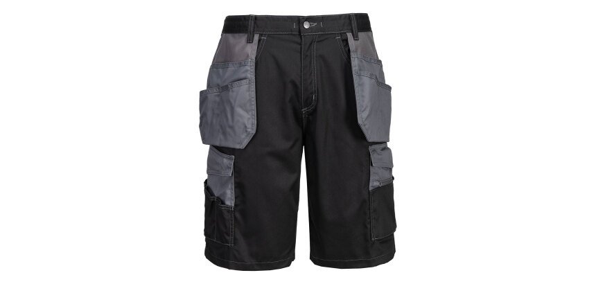 Portwest KS18 Short Granit Noir/ Zoom Gris - Taille L