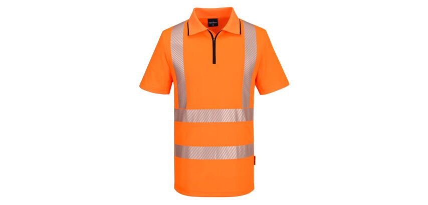Portwest KX302 KX3 Sport Hi-Vis Zip Polo Shirt S/S