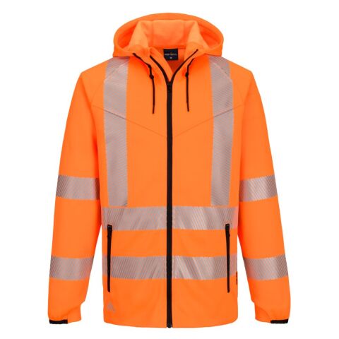 Portwest KX303 Sudadera con capucha KX3 Sport Hi-Vis Zipped Orange - Talla XXXL