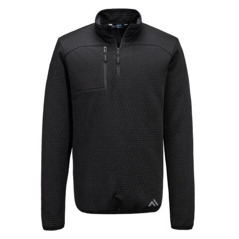 Portwest KX376 Sudadera KX3 Textured con cremallera 1/4 Noir - Talla XXXL