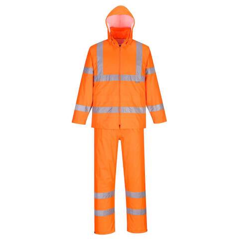 Portwest H448 Traje de agua de alta visibilidad Packaway Orange - Talla XS