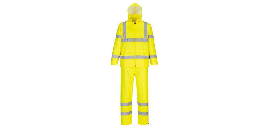 Portwest H448 Ensemble de pluie enroulable haute visibilité