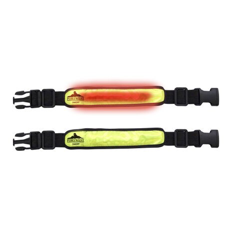 Portwest HV05 Brazalete iluminado con destellos Jaune