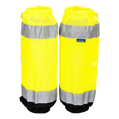 Portwest HV389 Polainas de alta visibilidad Contrast Jaune/Noir