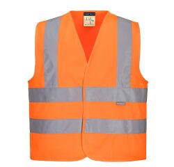 Portwest JN14 Chaleco de alta visibilidad Junior con tirantes y dos bandas