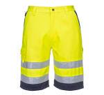 Portwest L043 Short en poly-coton léger haute visibilité Jaune/Marine - Taille M
