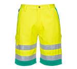 Portwest L043 Short en poly-coton léger haute visibilité Jaune/Théal - Taille S