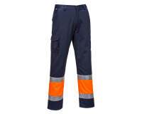 Portwest L049 Pantalón ligero Combat bicolor de alta visibilidad