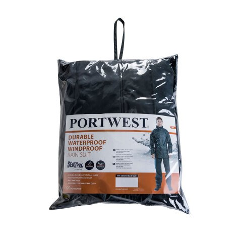Portwest L450 Traje de agua Sealtex Essential (Traje 2 piezas) Marine - Talla XXXL