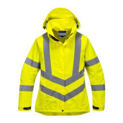 Portwest LW70 Chaqueta impermeable y transpirable de alta visibilidad para mujer