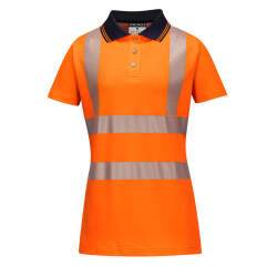 Portwest LW72 Polo de alta visibilidad Cotton Confort Pro para mujer