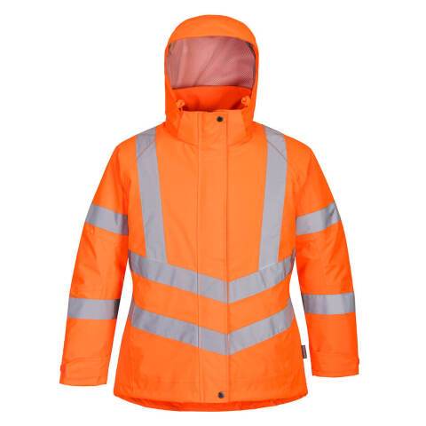 Portwest LW74 Chaqueta de invierno de alta visibilidad para mujer Orange - Talla XXXL
