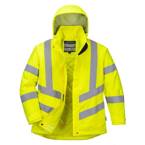 Portwest LW74 Chaqueta de invierno de alta visibilidad para mujer Jaune - Talla XXXL
