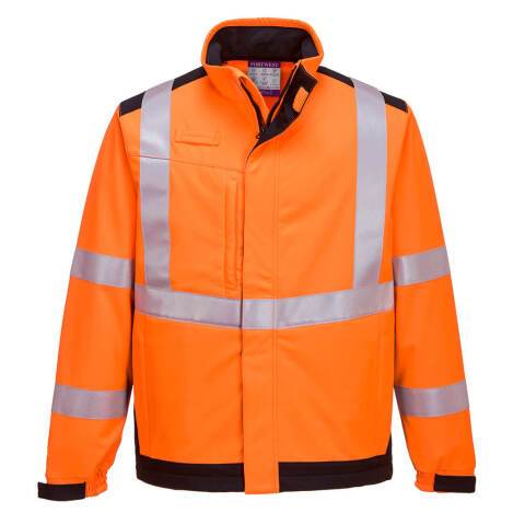 Portwest MV72 Softshell Modaflame Multi Norm Arc Orange/Marine - Talla XXXL