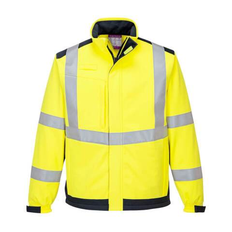 Portwest MV72 Softshell Modaflame Multi Norm Arc Jaune/Marine - Talla XXXL