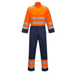 Portwest MV29 Buzo Modaflame RIS naranja/marino
