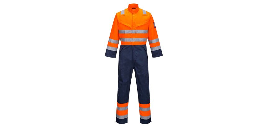 Portwest MV29 Combinaison HV Modflame RIS Marine/Orange