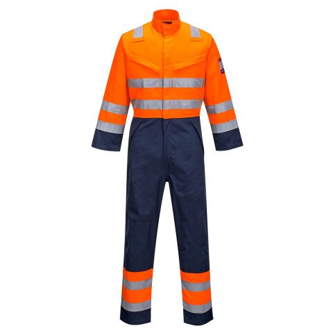 Portwest MV29 Buzo Modaflame RIS naranja/marino Orange/Marine - Talla XXL - Estándar
