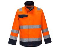 Portwest MV35 Giacca Modaflame RIS Arancio/Navy Orange/Marine - Taglia XXL