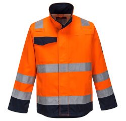 Portwest MV35 Giacca Modaflame RIS Arancio/Navy Orange/Marine - Taglia XXL