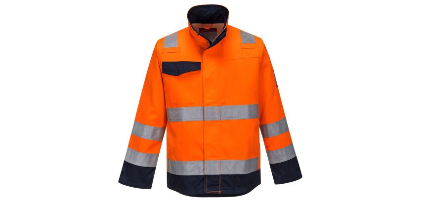 Portwest MV35 Giacca Modaflame RIS Arancio/Navy