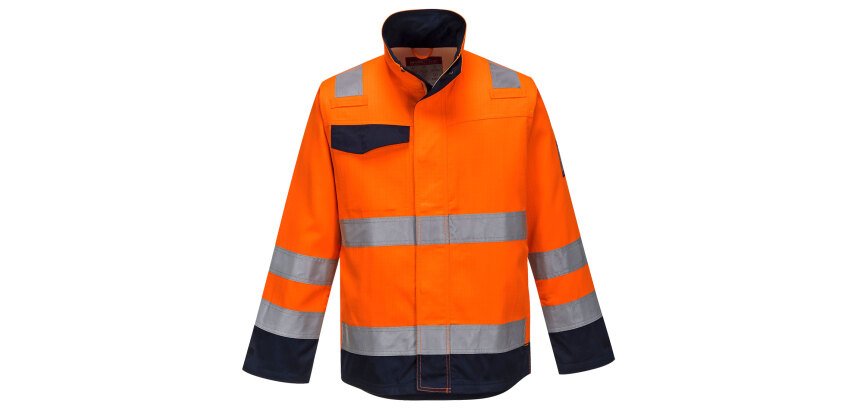 Portwest MV35 Giacca Modaflame RIS Arancio/Navy