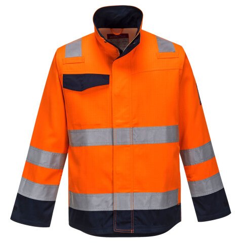 Portwest MV35 Chaqueta Modaflame RIS naranja/marino Orange/Marine - Talla XXXL
