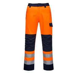 Portwest MV36 Pantalone Modaflame RIS Arancio/Navy