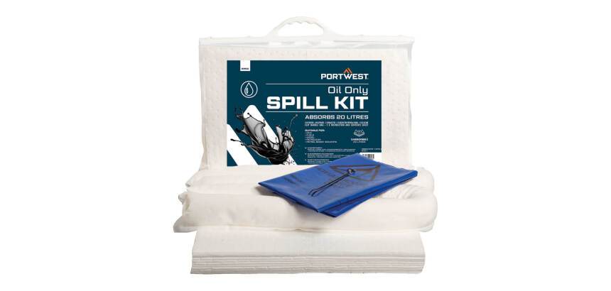 Portwest SM60 Kit assorbente per olio da 20 litri Blanc