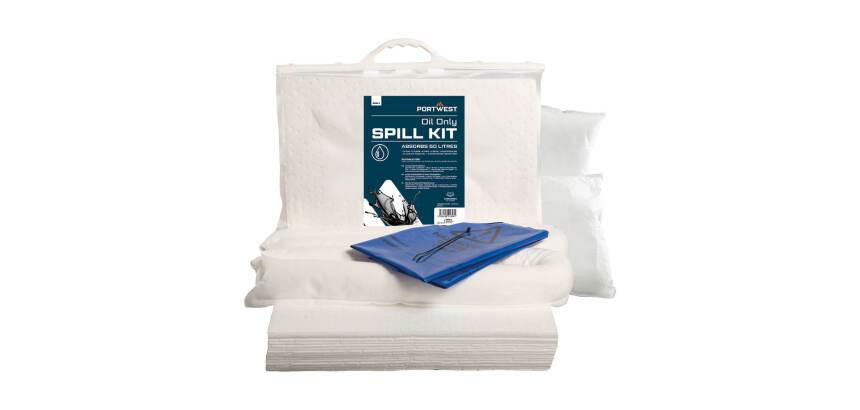 Portwest SM61 Kit assobente per olio da 50 litri Blanc