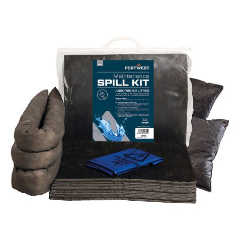 Portwest SM31 Kit d'absorbants de maintenance 50 litres Gris