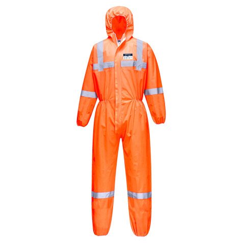Portwest ST36 VisTex SMS Coverall Type 5/6 (Pk50)