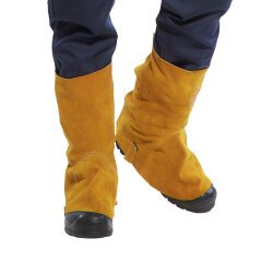 Portwest SW32 Cubre-botas de cuero para soldadura Bronze