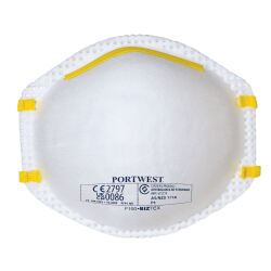 Portwest P100 Masque Poussières FFP1 (par 20) Blanc