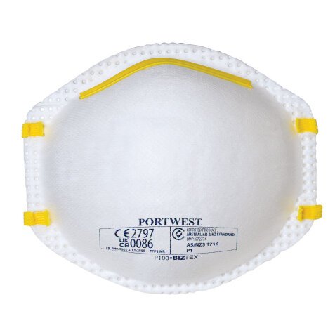 Portwest P100 Mascarilla FFP1 (Pack 20) Blanc