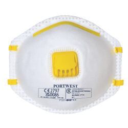 Portwest P101 Masque poussières à valve FFP1 (Pk10) Blanc