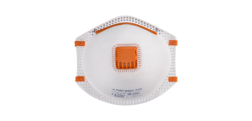 Portwest P101 Staubmaske mit Ventil FFP1 (Pk10) Weiß