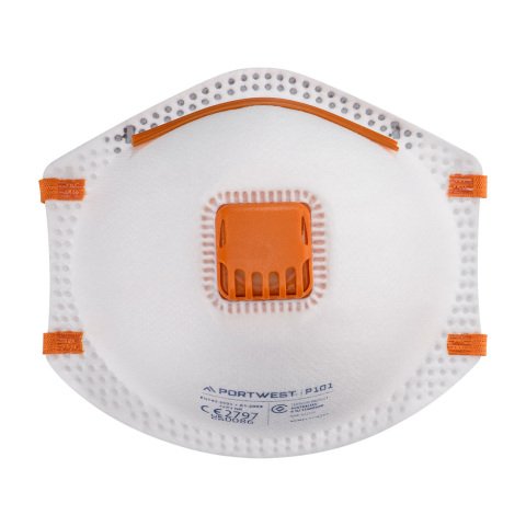Portwest P101 Mascarilla con válvula FFP1 (pack10) Blanc