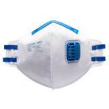 Portwest P251 Mascarilla plegada plana con válvula FFP2 (pack 20) Blanc