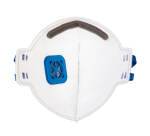 Portwest P251 Mascarilla plegada plana con válvula FFP2 (pack 20) Blanc