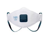 Portwest P261 Mascarilla Trifold Valved Dolomite FFP2 (Pack 10) Blanc