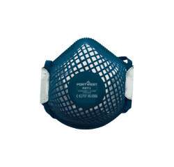 Portwest P271 Mascarilla ERGONET Dolomite con carbón y válvula FFP2 (pack 10) Blanc