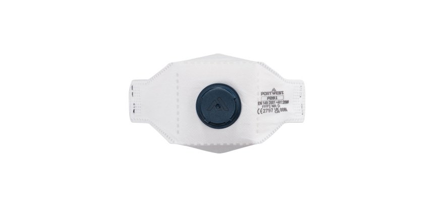 Portwest P291 Masque pliable à plat EAGLE FFP2 à valve Dolomite, blanc - Lot de 10