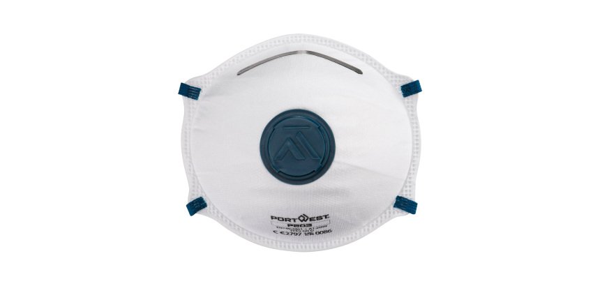 Portwest P203 Masque FFP2 à valve - Dolomite (Pk10) Blanc